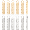 12Pcs 2 Colors 304 Stainless Steel Pendants FIND-UN0003-79-1