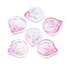 Transparent Glass Charms GLAA-H016-05E-10-2