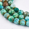 Dyed & Heated Natural Magnesite Beads Strands TURQ-F010-04A-4mm-2