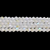Imitation Jade Electroplate Glass Beads Strands GLAA-F029-J4mm-D06-1