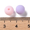 Rubberized Style Imitated Silicone Acrylic Beads MACR-D029-01E-3