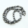 Non-Magnetic Synthetic Hematite Beads Strands G-E001-4-9x6mm-2