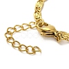 Ion Plating(IP)  304 Stainless Steel Lumachina Chain Bracelets BJEW-C079-01A-G-3