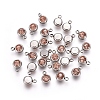 201 Stainless Steel Rhinestone Charms STAS-S068-15-2