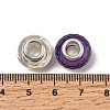Printed Transparent Resin European Beads RESI-C063-03F-3