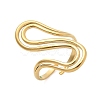 304 Stainless Steel S-shaped Open Cuff Rings for Women RJEW-Z077-01G-06-4