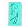 Chinese Cabbage and Pea Shape DIY Food Grade Silicone Molds DIY-J007-01E-2