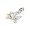 Brass European Dangle Charms KK-Z097-01M-GP-2