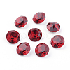 Pointed Back & Back Plated K9 Glass Rhinestone Cabochons RGLA-J012-8mm-501-2