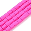 Handmade Polymer Clay Beads Strands CLAY-T021-02I-1