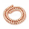 Electroplated Natural Lava Rock Beads Strands G-G984-12RG-2