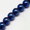 Electroplate Non-magnetic Synthetic Hematite Beads Strands G-J169A-8mm-03-5