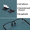 25 Pairs 5 Style Butterfly & Flat Round Anti-Slip Adhesive Soft Silicone Eyeglass Nose Pads FIND-GF0004-10-6