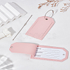 2 Bags Imitation Leather Name Card Holders for Luggage FIND-LP0009-84B-1