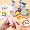 20Pcs 4 Colors Mermaid Tail Shape Candboard Box CON-CJ0001-22-4