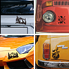 Plastic Reflective Vinyl Car Stickers STIC-WH0036-002-5