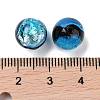 Handmade Silver Foil Glass Beads LAMP-A001-G03-10mm-2
