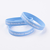 Silicone Inspirational Wristbands Bracelets BJEW-J176-B01-1