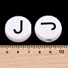 Opaque White Acrylic European Beads AC-CBA3BDD-01J-3