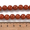 Grade A Natural Red Jasper Bead Strands G-P075-36-8mm-4
