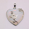 Heart Opalite Pendants GP356-5-3