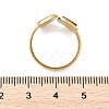 Rectangle 304 Stainless Steel Paua Shell Cuff Rings for Women X-RJEW-G346-04G-01-5