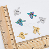 18Pcs 3 Colors 304 Stainless Steel Pendant Rhinestone Settings STAS-DC0013-35-3