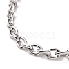 Non-Tarnish 304 Stainless Steel Cable Chain Bracelet for Men Women BJEW-E031-01P-06-2