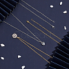 12Pcs 2 Colors 304 Stainless Steel Cable Chain Necklace STAS-UN0029-43-3