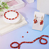 1 Strand Dyed Natural Red Banded Agate/Striped Agate Beads Strands G-TA0003-36-6