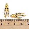 304 Stainless Steel Rhinestone Pendants STAS-H242-05G-01-3