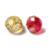 Electroplate Faceted Rondelle AB Color Plated Transparent Glass Beads GLAA-R152-10mm-M2-5