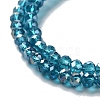 Electroplate Glass Beads Strands X-EGLA-R048-3mm-17-2