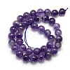 Natural Amethyst Round Bead Strands G-L170-10mm-02-2