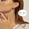 6Pcs Brass Ear Nuts KK-LP0004-01P-3