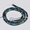 Round Natural Apatite Beads Strands G-K068-02-4mm-2