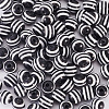 Striped Resin Beads RESI-TAG0001-01-3