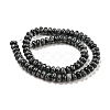 Synthetic Snowflake Obsidian Beads Strands G-D077-E01-03-3