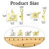 8Pcs 4 Styles Brass Pave Cubic Zirconia Camera Charms KK-CJ0004-36-2