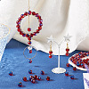 80Pcs Half Rainbow Plated Glass Beads EGLA-TA0013-04B-8