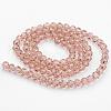 Transparent Glass Bead Strands GLAA-G013-4mm-90-2
