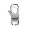 Tarnish Resistant 304 Stainless Steel Lobster Claw Clasps STAS-I117-02B-P-1