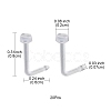 Acrylic L-Shaped Nose Ring AJEW-YW0001-06G-4