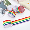 Stripe Double Face Rainbow Ribbon OCOR-FG0001-06-5