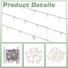 DIY Brass Cable Chains Necklaces Making Kits DIY-ME0001-93P-3