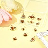 12Pcs 6 Styles Alloy Resin Pendants FIND-FS0004-05-9