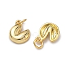 Brass Pave Clear Cubic Zirconia Heart Fortune Cookie Charms KK-H256-17G-2