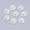 10.5MM Sunflower Acrylic Pearl Flatback Cabochons for Bracelet Making X-MACR-F016-22-1