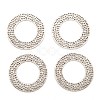 Tibetan Style Alloy Linking Rings TIBE-Q035-055AS-NR-1