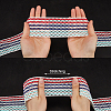 5M Rainbow Color Flat Polyester Wave Elastic Cord OCOR-GF0003-85C-3